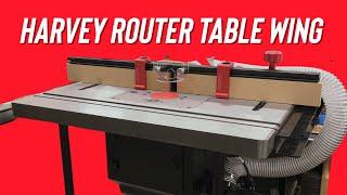 Adding the Harvey Router Table Extension Wing to my table saw  Install