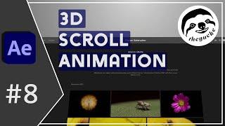 After Effects CC 2022 I 3D Website scroll Animation