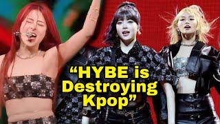“HYBE destroying Kpop” trends after LE SSERAFIM’s Coachella live singing Controversy #kpop