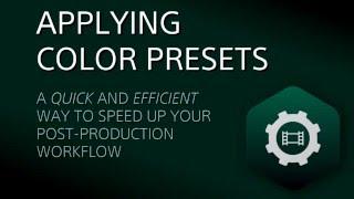 Applying Color Presets in Catalyst Production Suite
