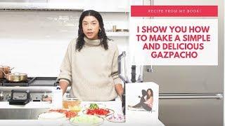 Quick & Easy Gazpacho From My Book Do What Feels Good  Hannah Bronfman with HBFIT TV