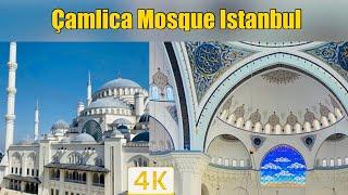 Camlica Mosque Istanbul - 4K  Çamlıca Camii - Tour of the Mosque Gardens & full Adhan