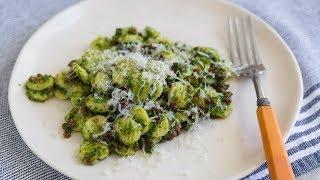 Orecchiette with Broccoli Rabe Pesto and Salumi Calabrese