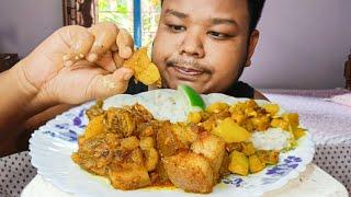 Eating Assamese Pork thali  Assamese Mukbang  new Assamese Food Vlog