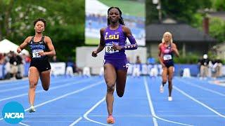 Fastest 100m times at 2024 DI women’s outdoor first round