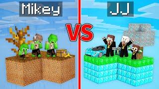 Mikey Family POOR vs JJ Family RICH SKYBLOCK in Minecraft Maizen