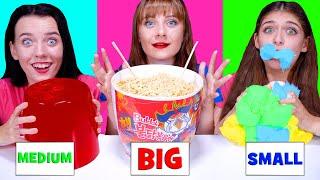 ASMR Eating Only Small Medium Big Food Challenge By LiLiBu