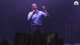Democrat Beto ORourke speaks after losing Senate race to Ted Cruz