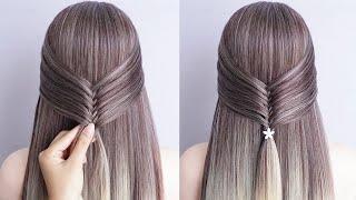 Super Easy And Quick Hairstyle For Everyday - Stylish Braid Hairstyle For Long Hair