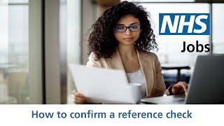 Employer - NHS Jobs - How to confirm a reference check - Video - Jan 22