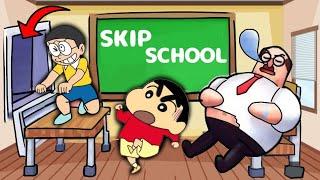 Shinchan And Nobita School Escape 