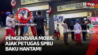 Viral Video Keributan di SPBU Bintaro Alasannya Sepele  tvOne Minute