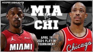 Chicago Bulls vs Miami Heat Full Game Highlights  2024 NBA Play-In Tournament