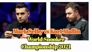 Mark Selby vs Kurt Maflin  Part 1  World Snooker Championship 2021