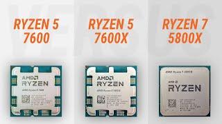 Ryzen 5 7600 vs Ryzen 5 7600X vs Ryzen 7 5800X w RTX 4090