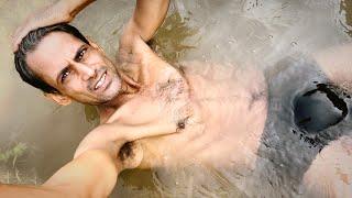 bathing in tubewell is amazing