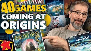 ️Checklist 40+ New Games Available At Origins - Massive Board Game Buyers Guide