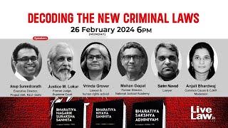 DISCUSSION DECODING  THE NEW CRIMINAL LAWS