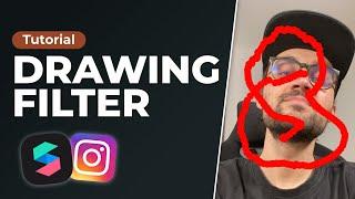 Drawing Filter in Spark AR Studio  Draw Something Effect for Instagram Stories - Tutorial