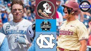 #8 Florida State v #4 North Carolina  Elimination Game College World Series  2024 College Baseball