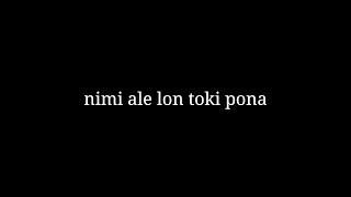 the tokirap nimi ale lon toki pona