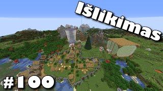 Minecraft išlikimas #100  Pasaulio turas +Pasaulio atsisiuntimas