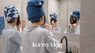 Korea vlog my self-care routine summer outfit haul cooking Korean food & a love letter