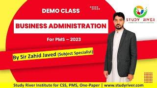 Business Administration for PMS 2023 Demo Class