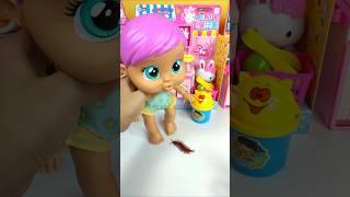 Satisfying with Unboxing & Review Cute Doll Pink Cleaning Toys Video  ASMR Videos no music