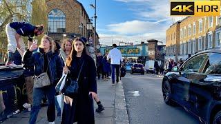 Spring 2023 in Londons Alternative Neighbourhood - Camden  4K HDR Walking Tour