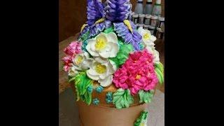 How To Make a Flower Pot Cake  Cake Decorating