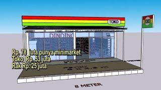 78 juta punya  minimarket di lahan 10 m x 6 m siap buka usaha