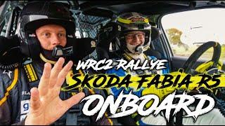 Onboard im Rallye Skoda Fabia R5 I WRC2 I RD48