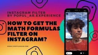 How to get the Math formulas filter on Instagram