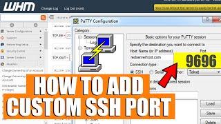LIVE How to change SSH port via WHM root?