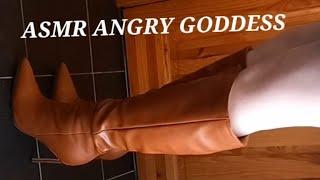 ASMR ROLE PLAY ANGRY FRUSTRATED GODDESS STOMPING KICKING AND TAPPING HER HEELS  CUSTOM