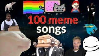 100 meme songs with real names.