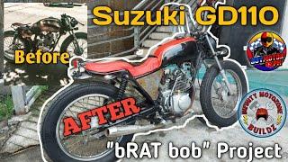Custom Suzuki GD110  bRAT bob Build