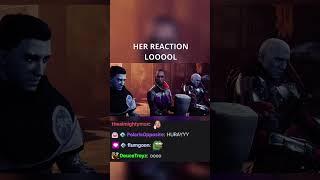 HER REACTION LOOOL?? #destiny2