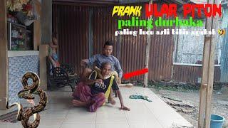 vidio lucu PRANK ULAR PITON Paling Berdosa  paling lucu asli bikin ngakak funniest snake prank