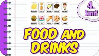 Food and Drinks Ünitesi ve Kelimeleri  4.Sınıf İngilizce #2023