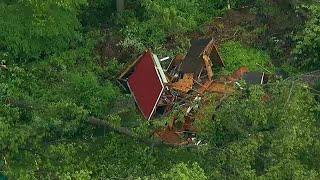 NewsCopter 7 over the possible tornado damage in Hopatcong