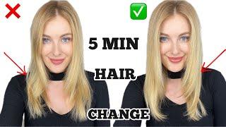 My 5 Min Hair Transformation For Volume Shiny And Silky Hair  Hair Hack