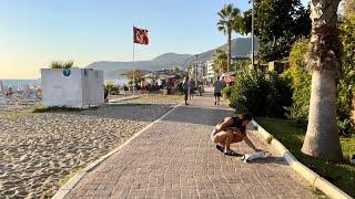 POV Прогулка по Damlataş Beach Аланьи  Damlataş Plajı Alanya