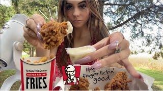 ASMR Eating KFCS New HOT WINGS