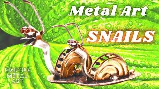 How to make these Metal Art Snails from scrap