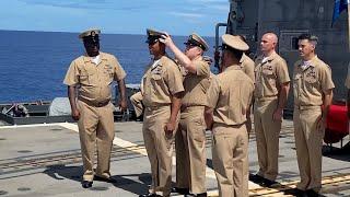 Chief Pinning Ceremony Conducted Aboard USS Chancellorsville