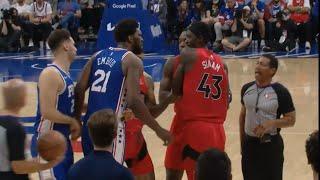Joel Embiid Fights Raptors After Hits Pascal Siakam To The Ground