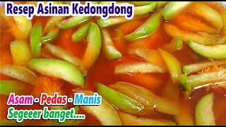 Resep Asinan Buah Kedongdong pedas asam manis Segeeeer banget