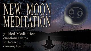 NEW MOON MEDITATION July 2024 guided Meditation in CANCER Compassion & Emotional Intelligence